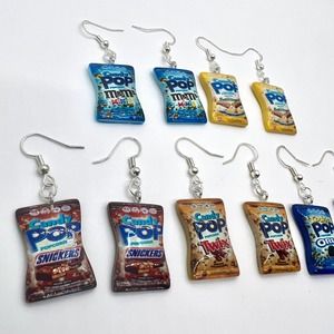 Candy Pop Earrings- Popcorn Earrings - M&M’s Earrings - Butterfinger Earrings